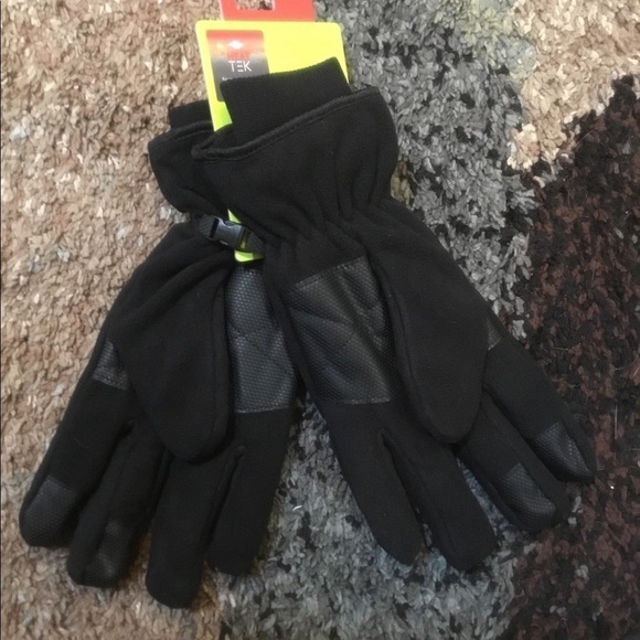 Tek Gear men’s gloves NWT black L/XL (#12) - Picture 4 of 9
